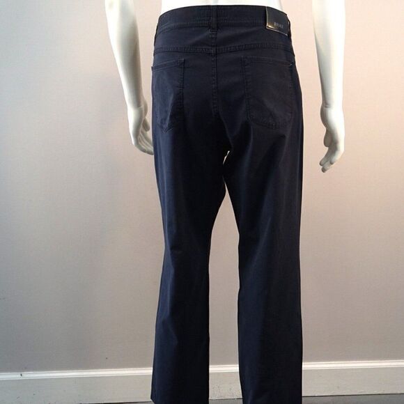 Brax Feel Good Cooper Fancy Blue Pants Mens Trousers Size 40x28 - Picture 6 of 9